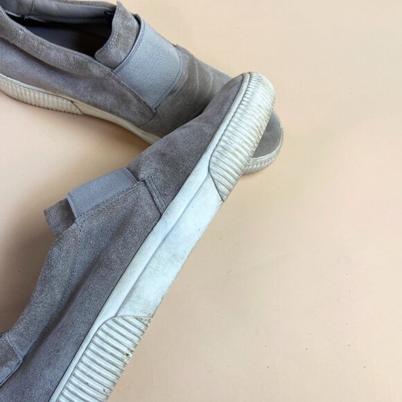 Vince Slip On Leather Sneakers Taupe Suede - Size 9.5 - Picture 9 of 10